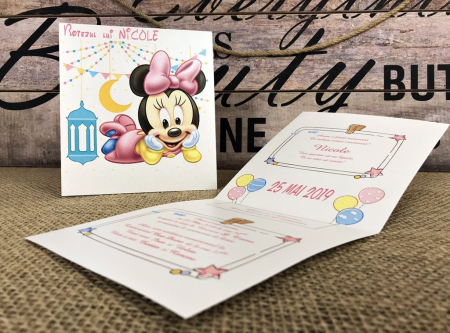 Invitatii Minnie Baby (model sidefat) [4]