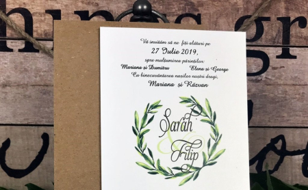 Invitatii nunta - Coroana de Maslin [2]