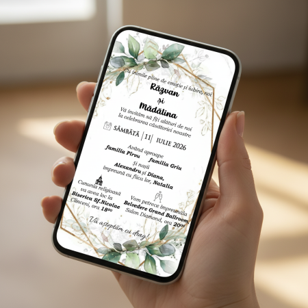 invitatiI nunta GREENERY PM129 [5]