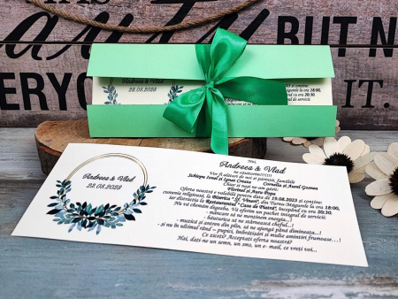INVITATII NUNTA - Invitatii nunta GREENERY WEDDING