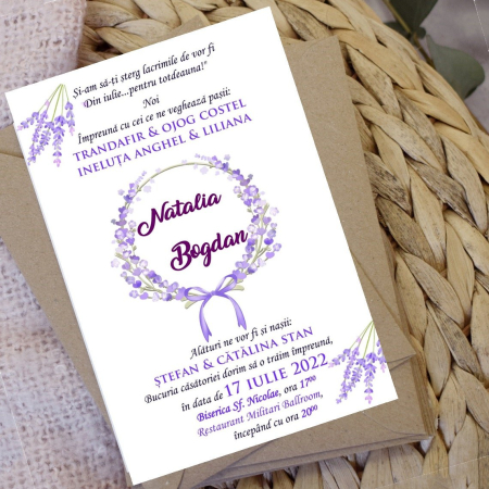 invitatii nunta MODERNE - Invitatii nunta - Lavender