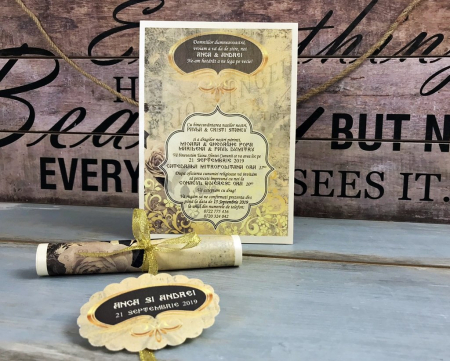 Invitatii nunta – PAPIRUS VINTAGE [1]