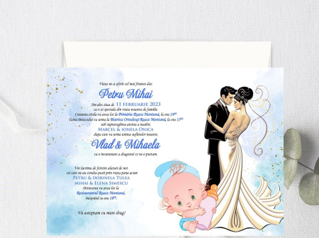Invitatii Nunta & Botez - invitatie NUNTEZ B
