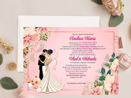 Invitatii Nunta & Botez - Invitatii nunta si botez PM57