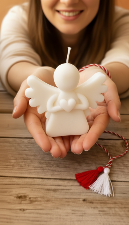 BOTEZ - Martisor lumanare INGERAS