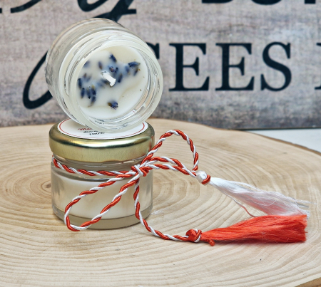 Martisor tip lumanare parfumata ceara naturala de soia [3]