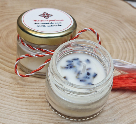 Martisor tip lumanare parfumata ceara naturala de soia [2]