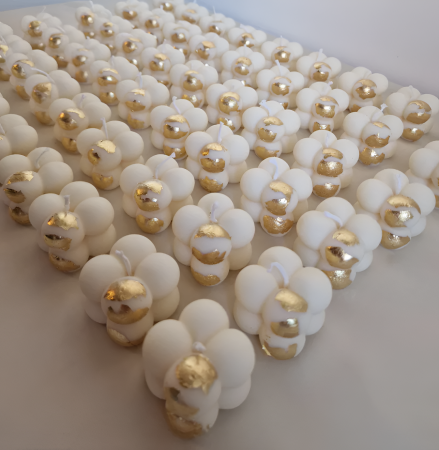 Marturii nunta LUMANARE BUBBLE (flori uscate & sigiliu) [1]