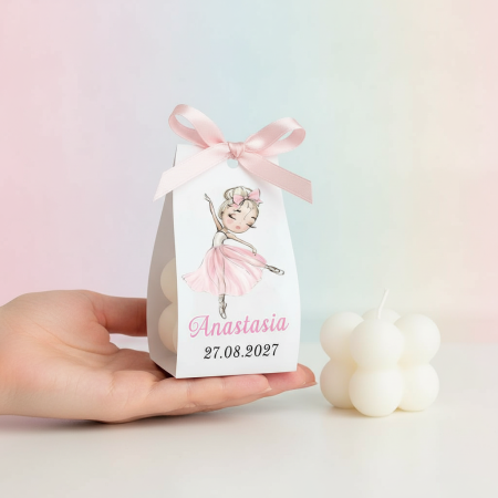 BOTEZ - Ambalaj pentru LUMANARE BUBBLE (model balerina)