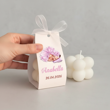 Marturii botez LUMANARE BUBBLE (model bebelusa) [2]