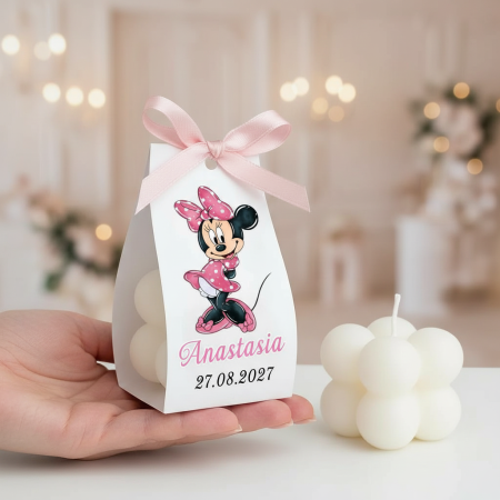 Marturii BOTEZ - Marturii botez LUMANARE BUBBLE (model Minnie PM157)