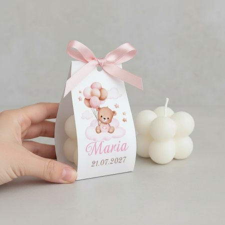 Marturii  botez LUMANARE BUBBLE (model ursulet) [1]