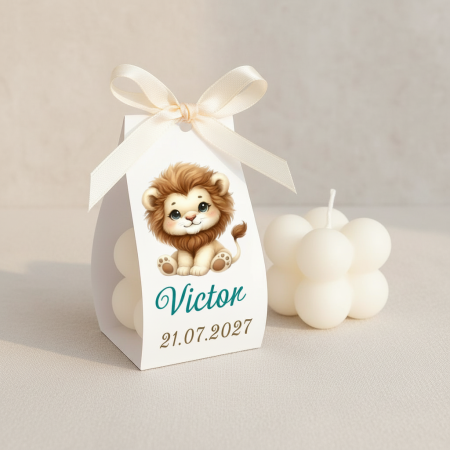 Marturii  botez LUMANARE BUBBLE (LION) [2]