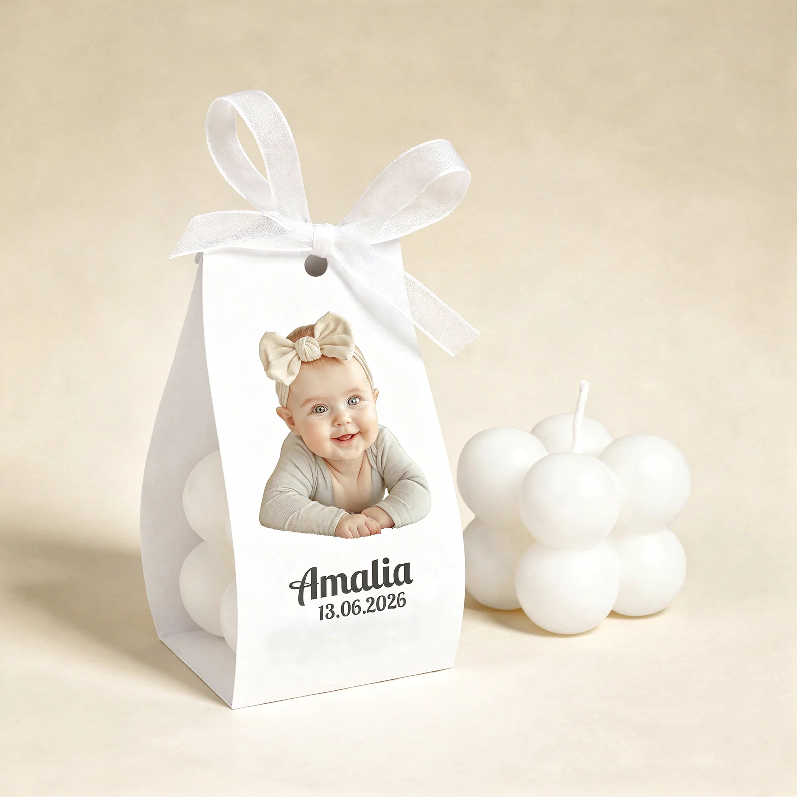 Marturii BOTEZ - Marturii botez LUMANARE BUBBLE (model foto)