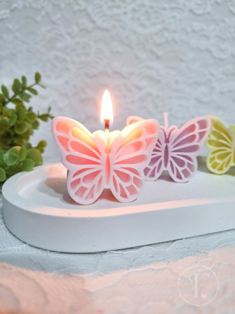 lumanare FLUTURE ROZ [3]