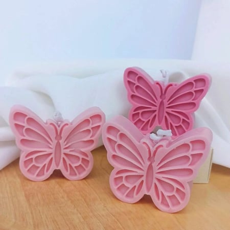 PASTE - lumanare FLUTURE ROZ