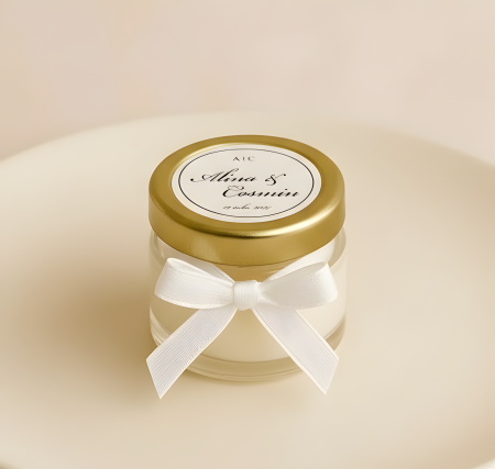 NUNTA - Marturii lumanare parfumata în borcan