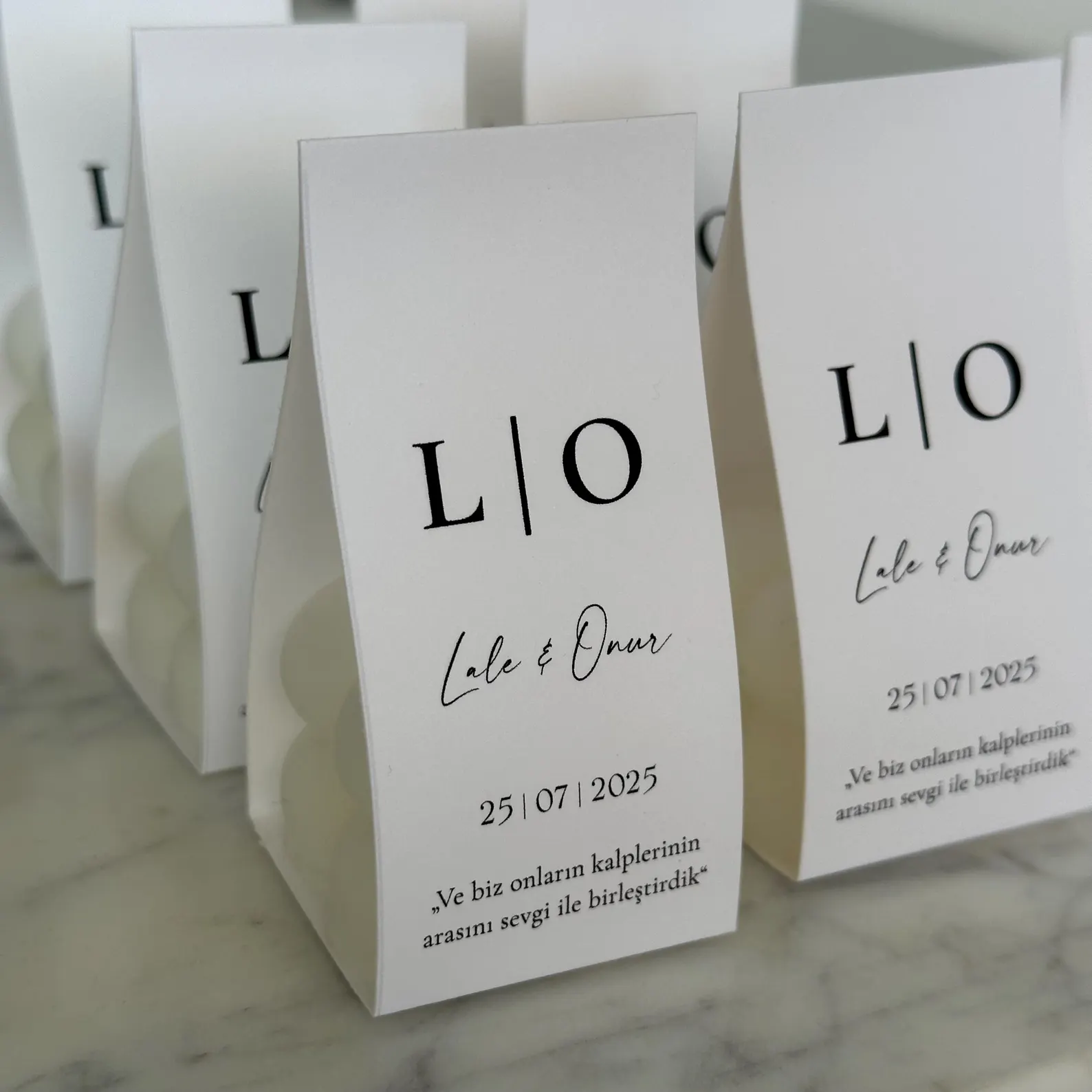 Etichete MARTURII - Ambalaj pentru LUMANARE BUBBLE