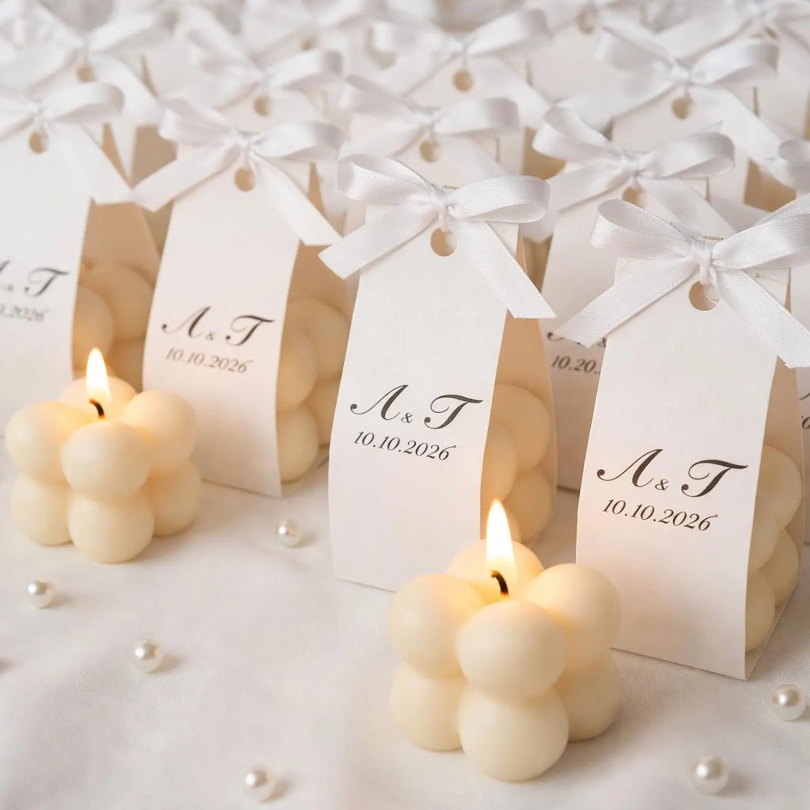 NUNTA - Marturii nunta LUMANARE BUBBLE -