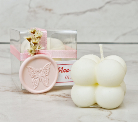 LUMANARE BUBBLE (flori uscate & sigiliu) [8]