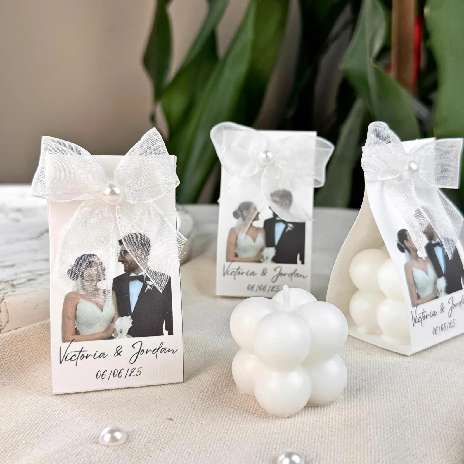 Marturii nunta LUMANARE BUBBLE - model FOTO