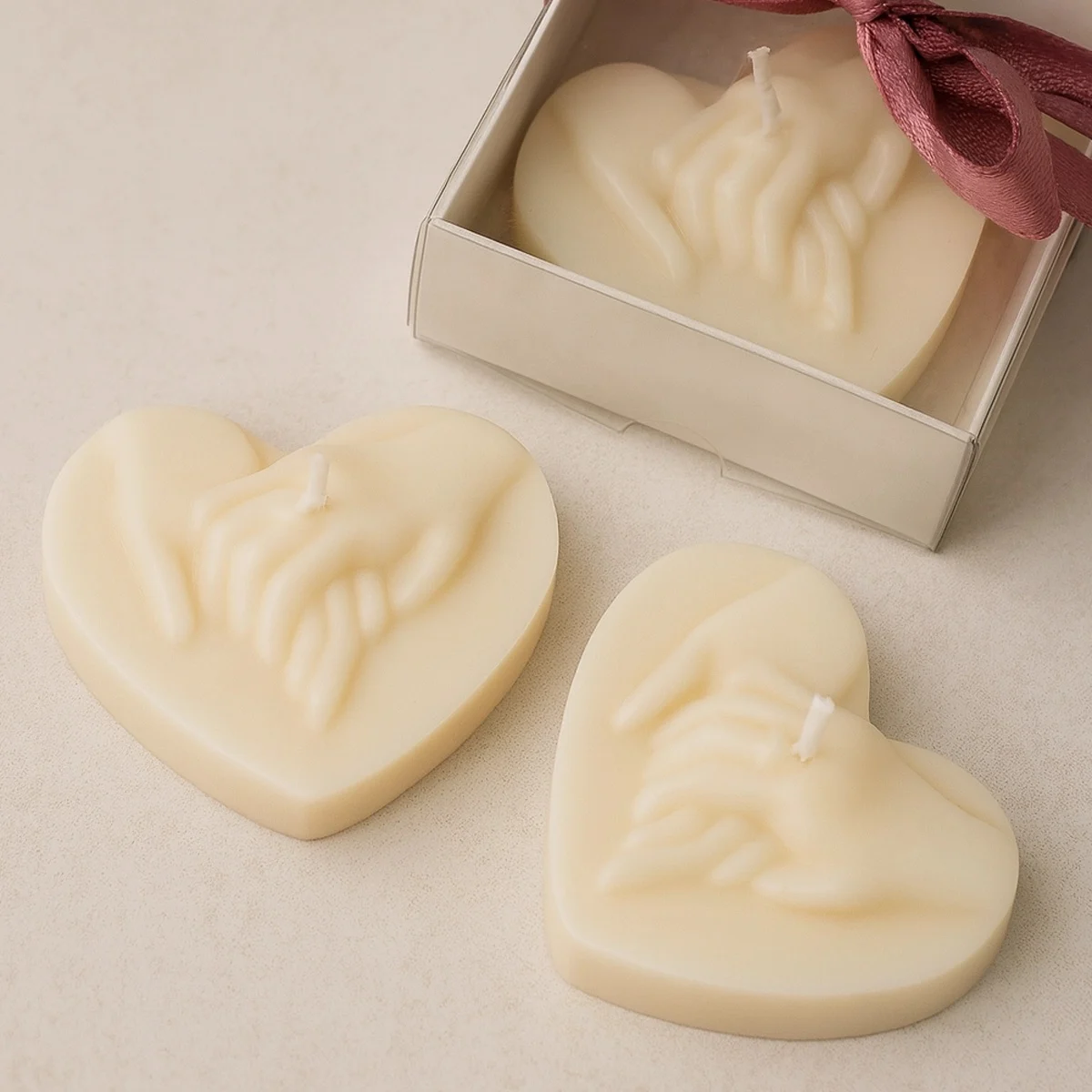 BOTEZ - Mărturii nuntă lumânare inimă cu mâini împreunate