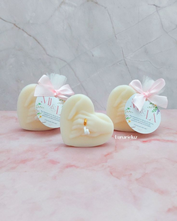 NUNTA - Mărturii nuntă lumânare inimă