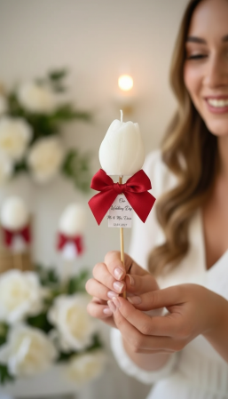 NUNTA - Marturii nunta LUMANARE LALEA