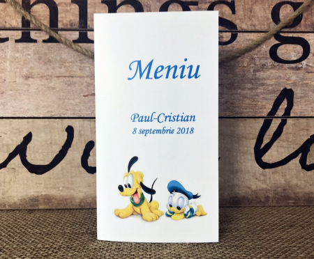 Meniuri & nr de BOTEZ - Meniu Donald