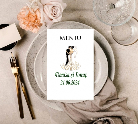Meniuri pentru NUNTA - meniu Siluete de Miri