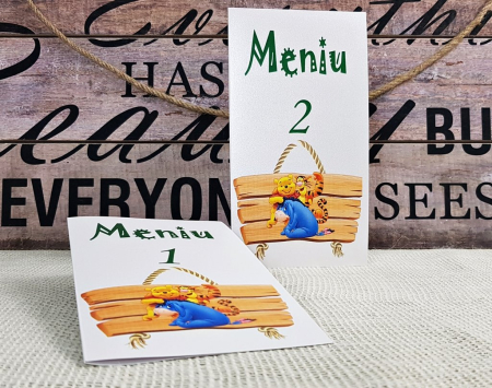 meniu Winnie (alb sidefat)