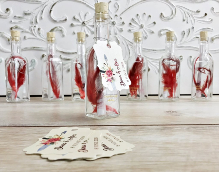 INVITATII NUNTA - Mesaj in sticla Magic Red