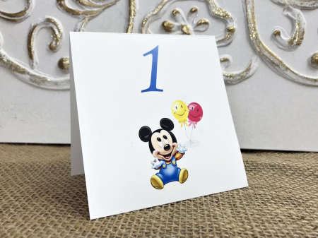 Meniuri & nr de BOTEZ - Nr de masa Mickey Baby
