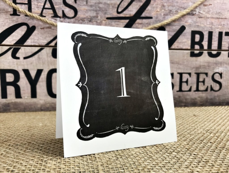 Meniuri & nr de BOTEZ - Numar masa BLACKBOARD
