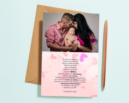 INVITATII NUNTA - NUNTA + BOTEZ PM23