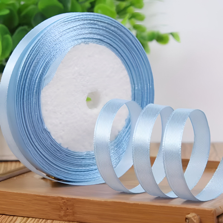 Marturii NUNTA - Pamblica satin 0.6 cm  BLUE - 1 ROLA