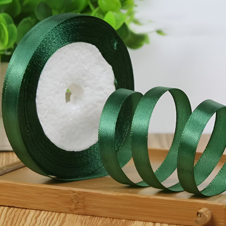 Marturii NUNTA - Pamblica satin 0.6 cm VERDE