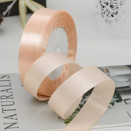 Marturii NUNTA - Pamblica satin 2 cm CREM