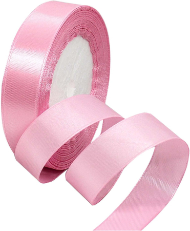 Marturii NUNTA - Pamblica satin 2 cm ROZ