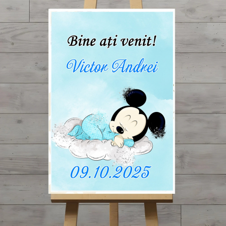 BOTEZ - Panou BUN VENIT MICKEY