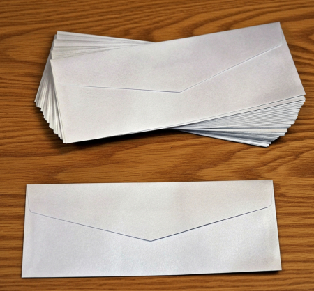 Plicuri de bani BOTEZ - Plic  Alb sidefat ( 27 cm x 11 cm)