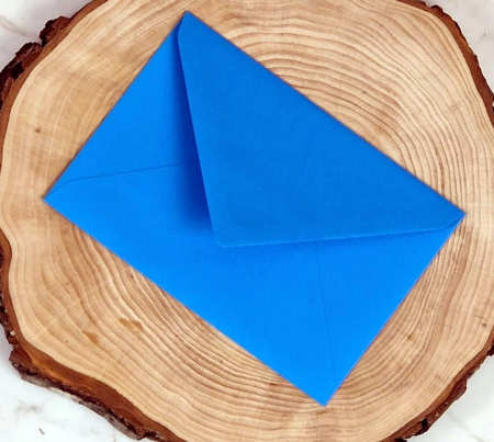 Plicuri si cartoane pentru INVITATII - Plic C6  albastru (11cm x 16 cm)