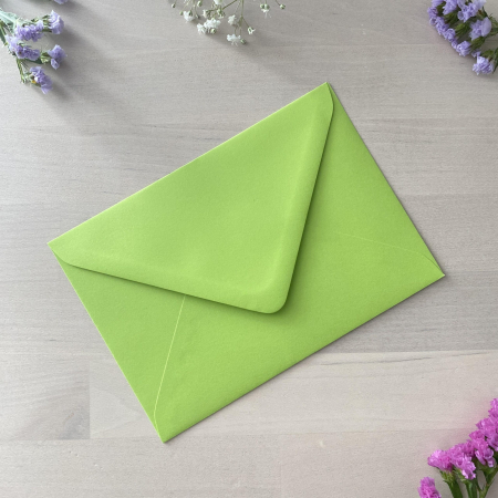 Plicuri si cartoane pentru INVITATII - Plic C6  verde (11cm x 16 cm)