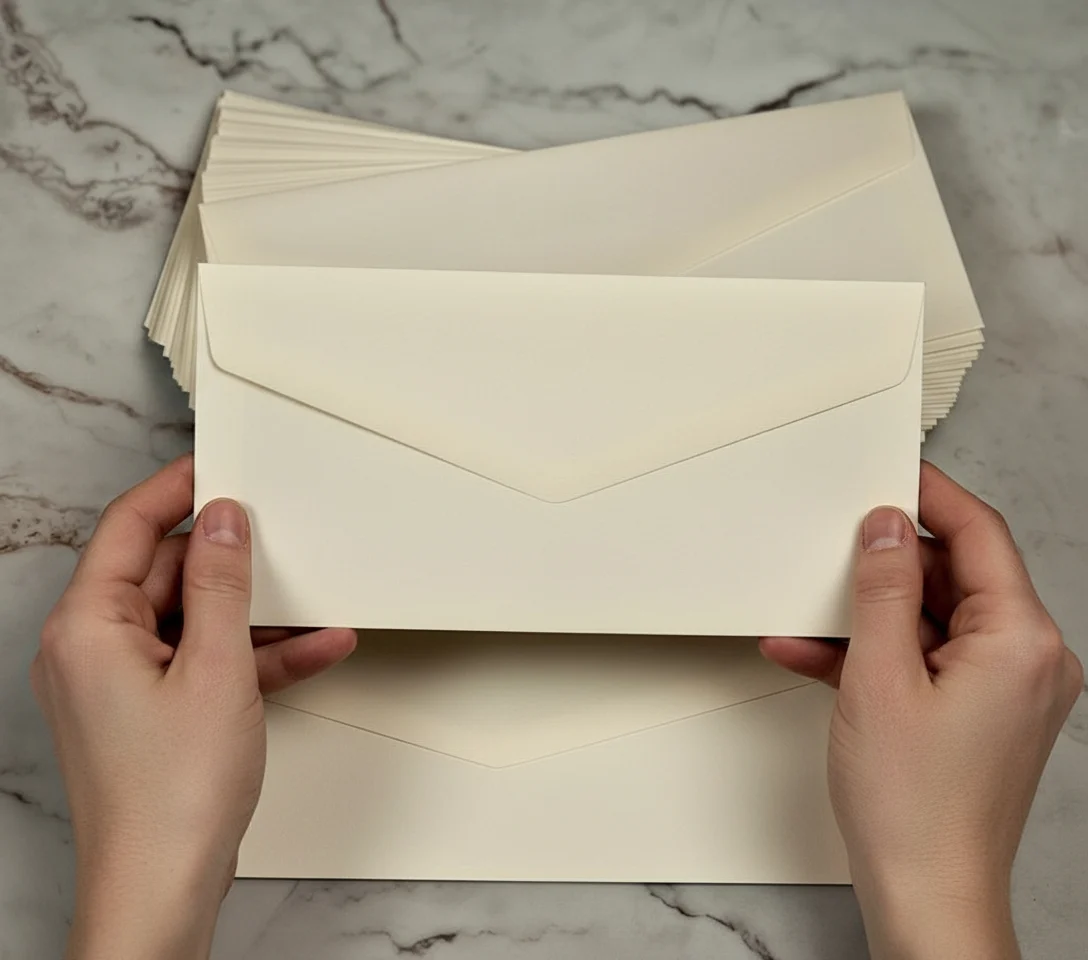 Plicuri de bani NUNTA - Plic crem sidefat ( 27 cm x 11 cm)