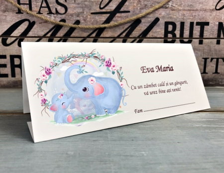 Plicuri de bani BOTEZ - Plic de bani ELEFANTEI
