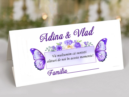 BOTEZ - Plic de bani FLUTURI ( MOV)