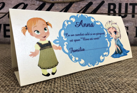 Plicuri de bani BOTEZ - Plic de bani FROZEN (crem)
