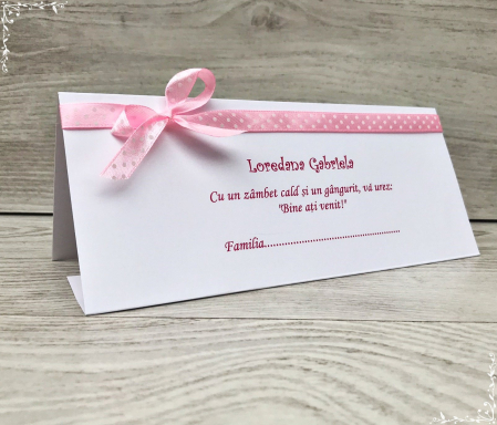 Plicuri de bani BOTEZ - Plic de bani fundita ROZ