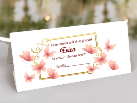 Plicuri de bani BOTEZ - Plic de bani PINK BUTTERFLYES DREAM