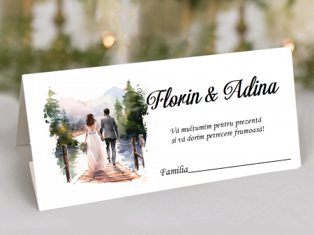 Plicuri de bani NUNTA - Plic de bani Nature Wedding